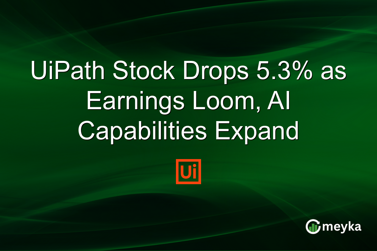 UiPath Stock Drops 5.3% as Earnings Loom, AI Capabilities Expand