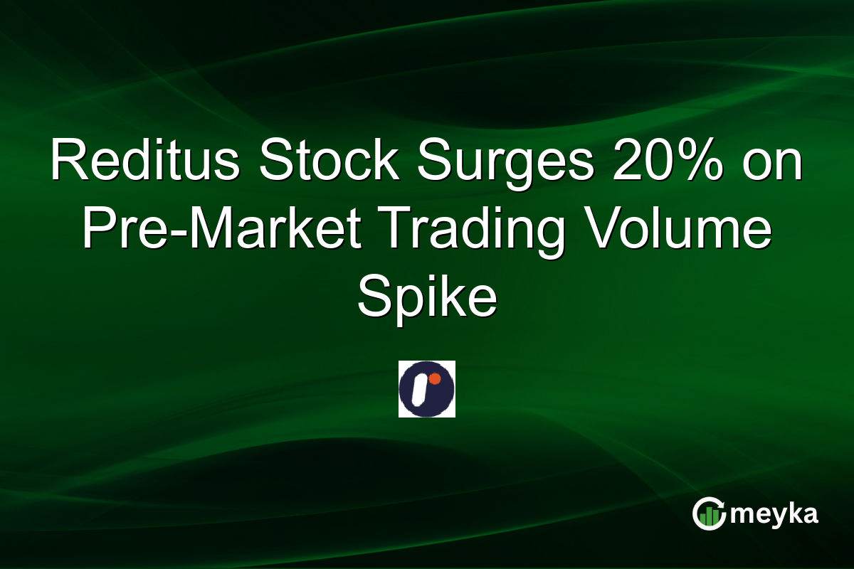 Reditus Stock Surges 20% on Pre-Market Trading Volume Spike
