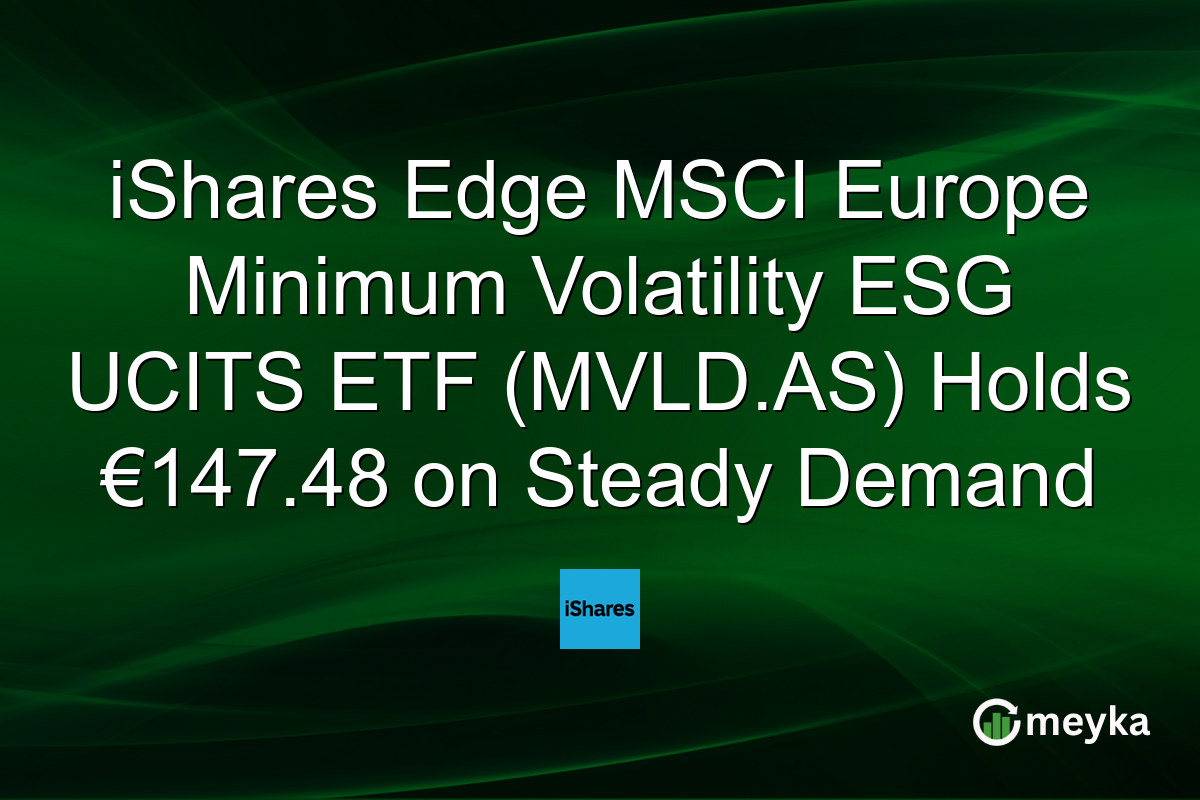 iShares Edge MSCI Europe Minimum Volatility ESG UCITS ETF (MVLD.AS) Holds €147.48 on Steady Demand