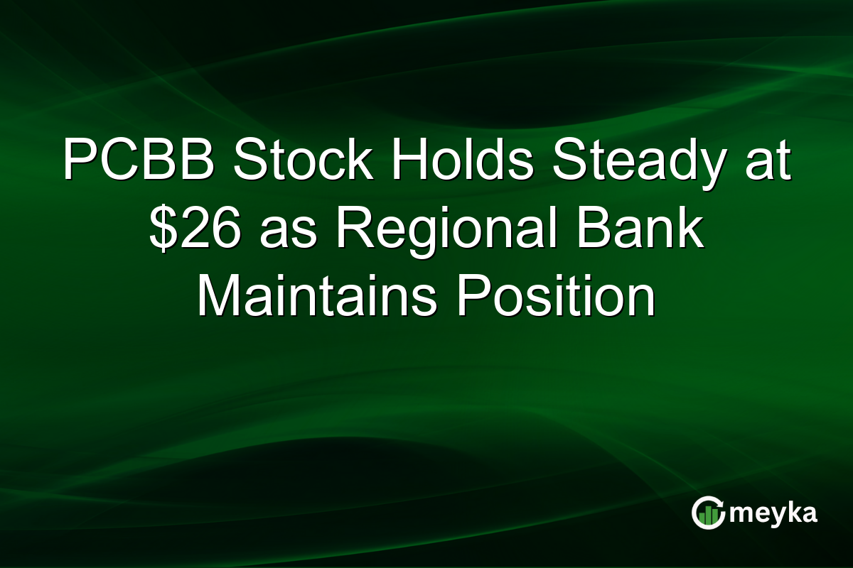 PCBB Stock Holds Steady at $26 as Regional Bank Maintains Position