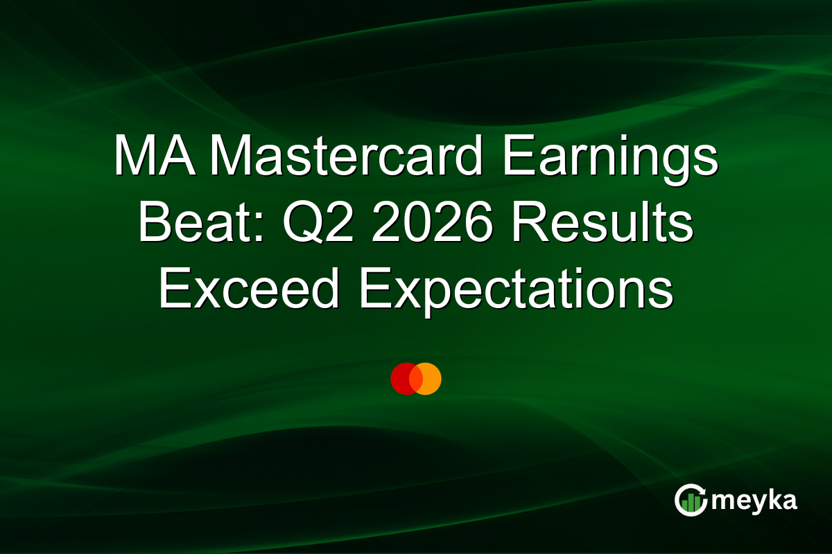 MA Mastercard Earnings Beat: Q2 2026 Results Exceed Expectations