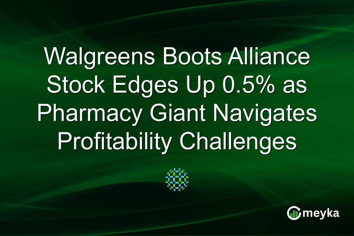 Walgreens Boots Alliance Stock Edges Up 0.5% as Pharmacy Giant Navigates Profitability Challenges