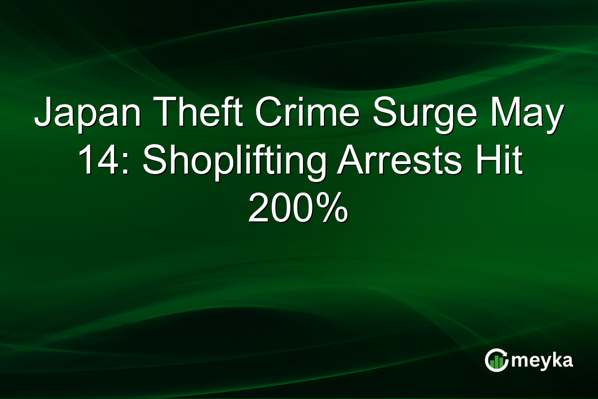 Japan Theft Crime Surge May 14: Shoplifting Arrests Hit 200%