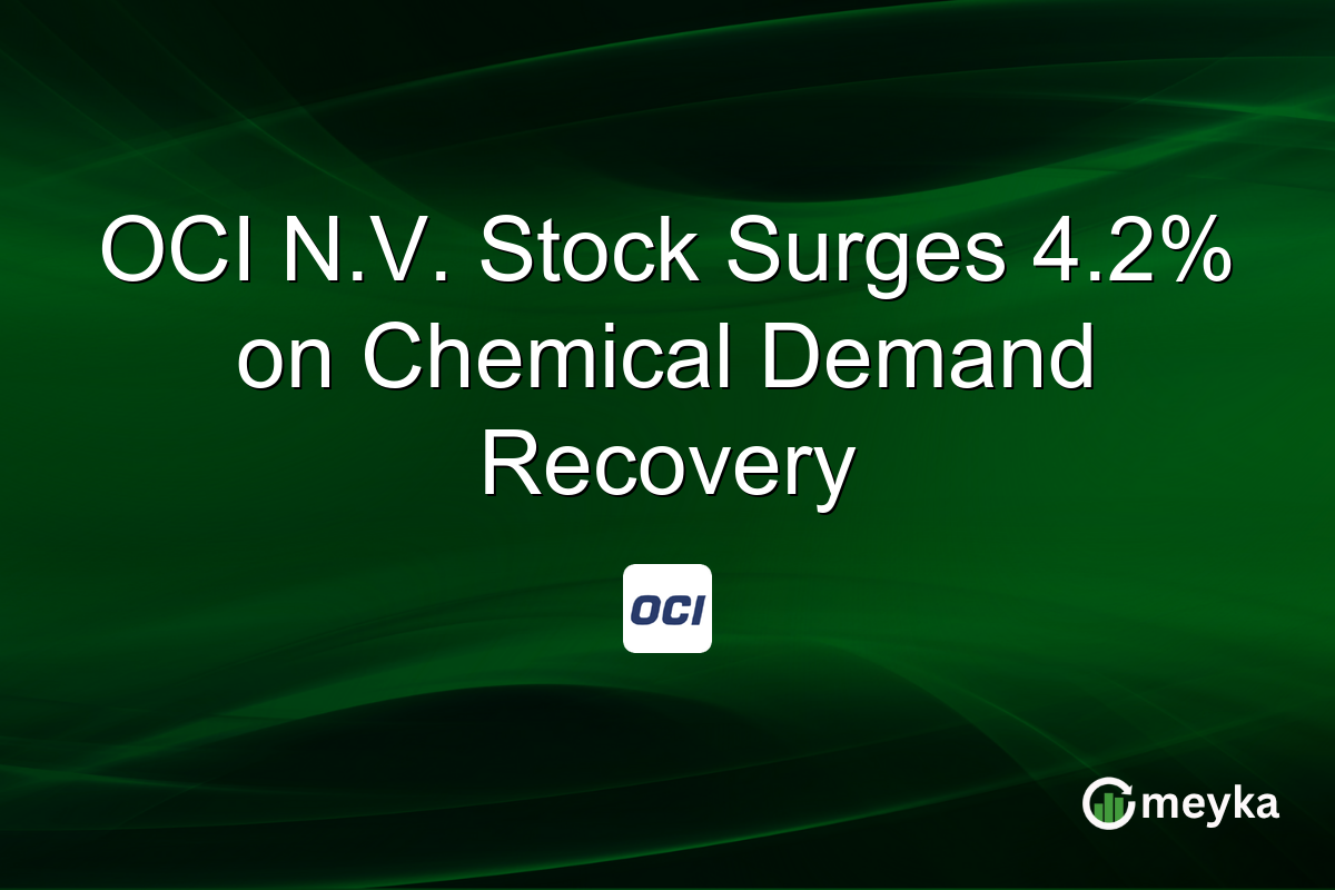 OCI N.V. Stock Surges 4.2% on Chemical Demand Recovery
