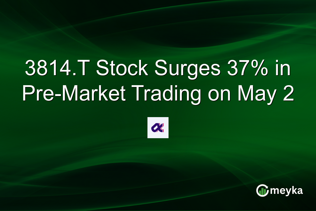 3814.T Stock Surges 37% in Pre-Market Trading on May 2