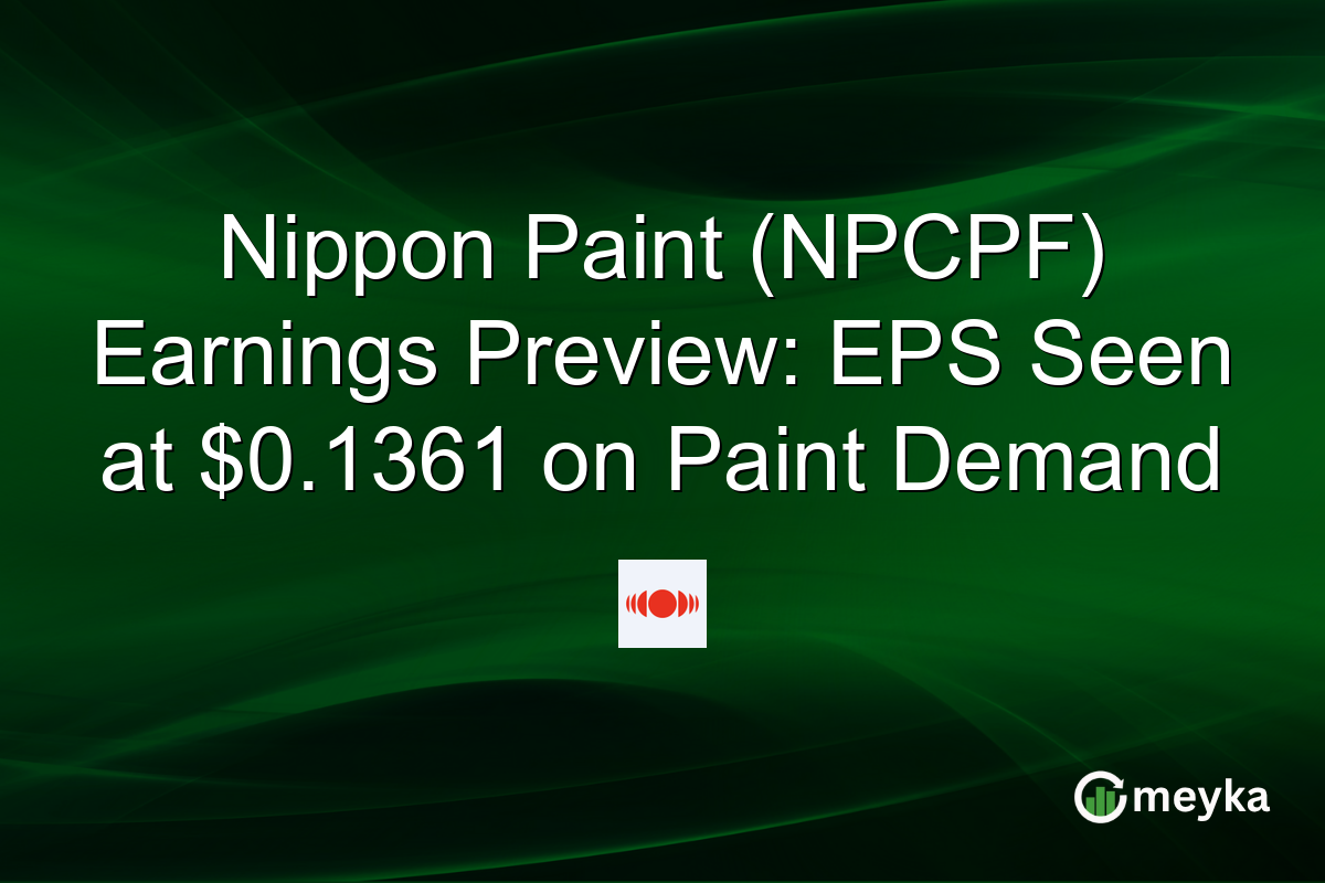 Nippon Paint (NPCPF) Earnings Preview: EPS Seen at $0.1361 on Paint Demand