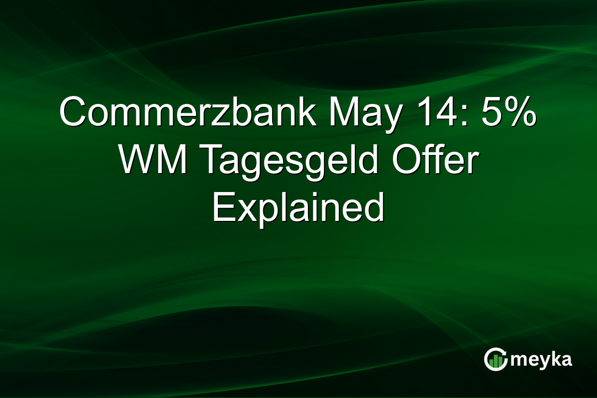 Commerzbank May 14: 5% WM Tagesgeld Offer Explained