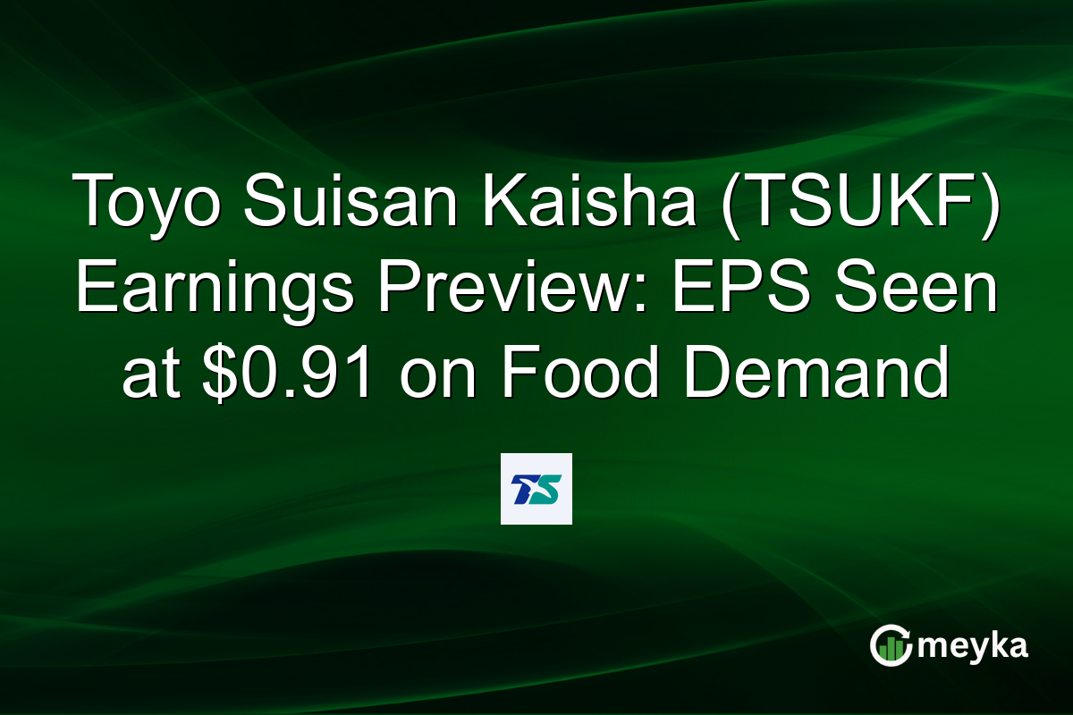Toyo Suisan Kaisha (TSUKF) Earnings Preview: EPS Seen at $0.91 on Food Demand