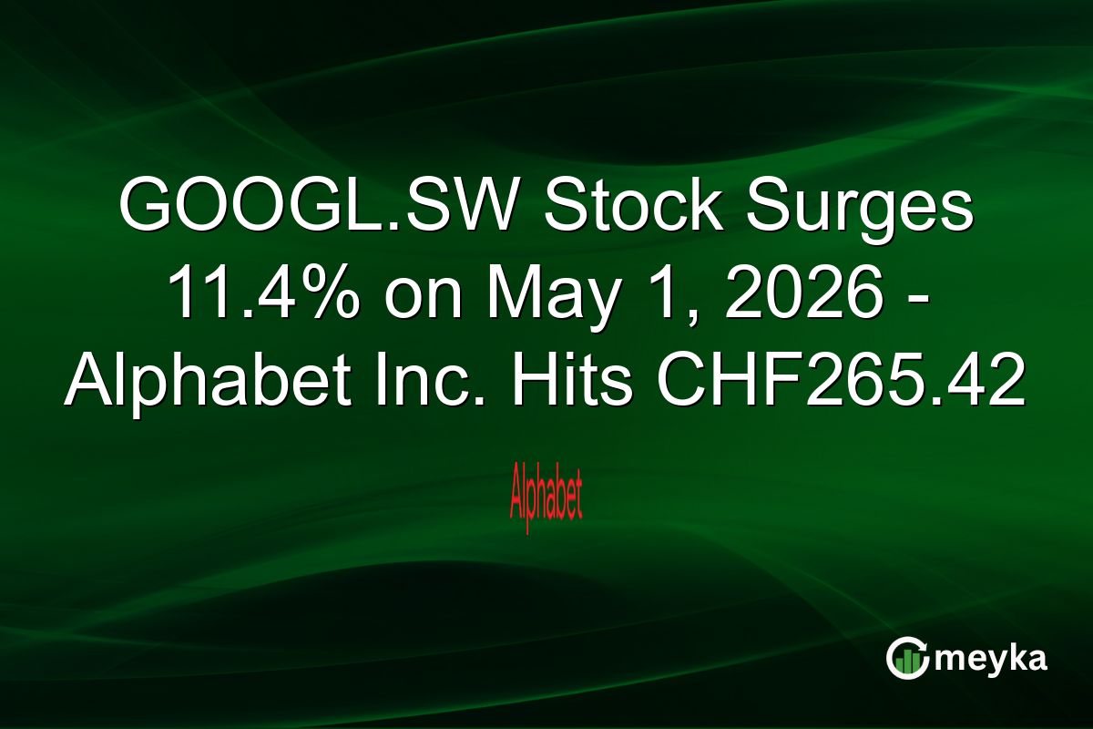 GOOGL.SW Stock Surges 11.4% on May 1, 2026 – Alphabet Inc. Hits CHF265.42