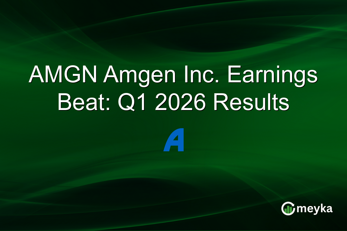 AMGN Amgen Inc. Earnings Beat: Q1 2026 Results