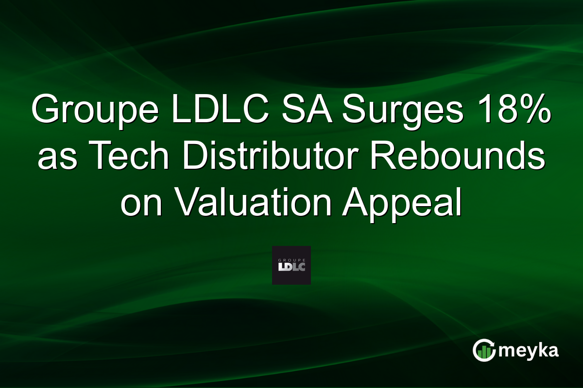 Groupe LDLC SA Surges 18% as Tech Distributor Rebounds on Valuation Appeal