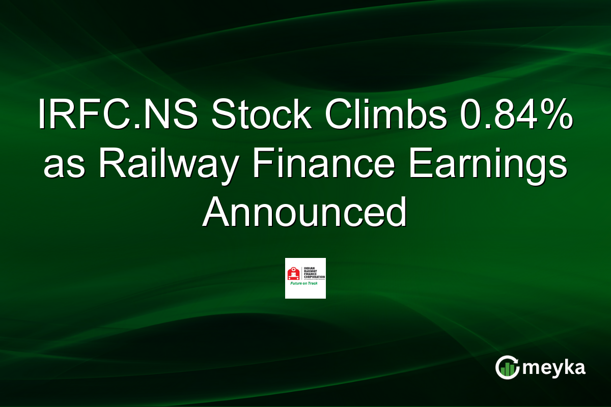 IRFC.NS Stock Climbs 0.84% as Railway Finance Earnings Announced