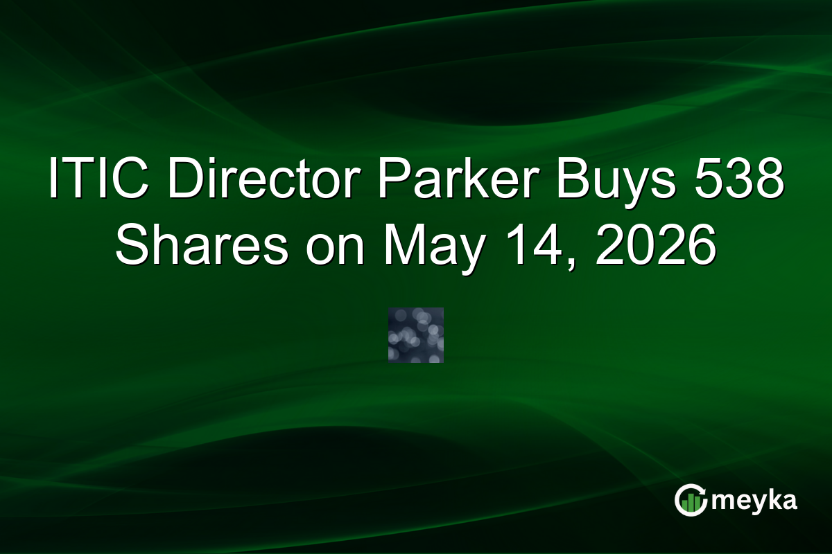 ITIC Director Parker Buys 538 Shares on May 14, 2026