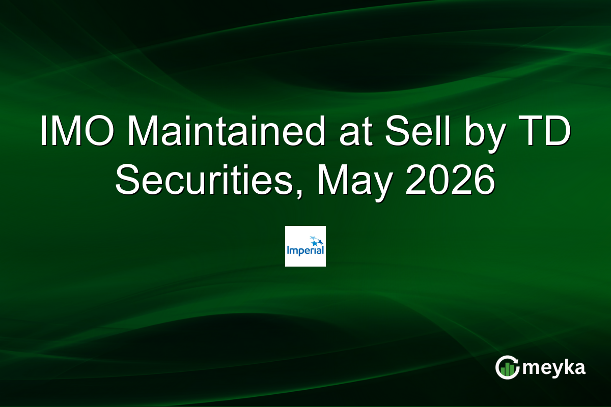IMO Maintained at Sell by TD Securities, May 2026