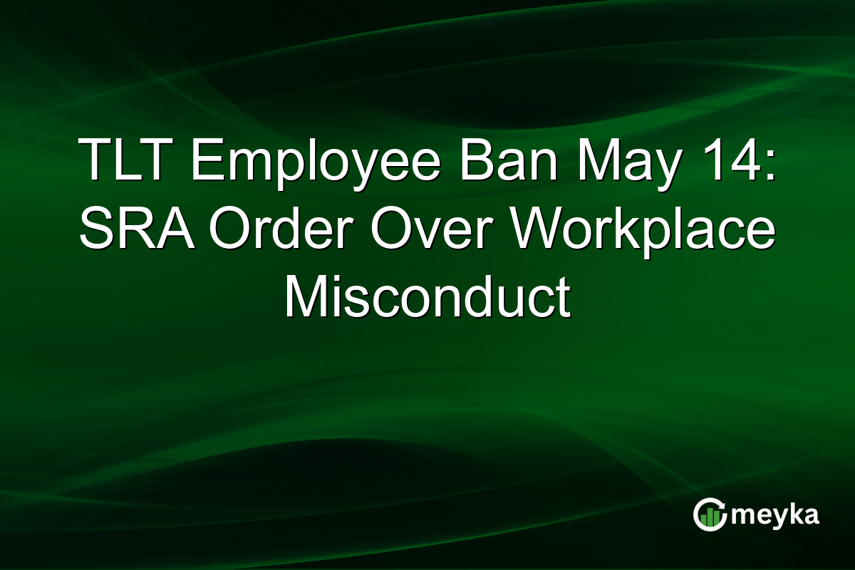 TLT Employee Ban May 14: SRA Order Over Workplace Misconduct