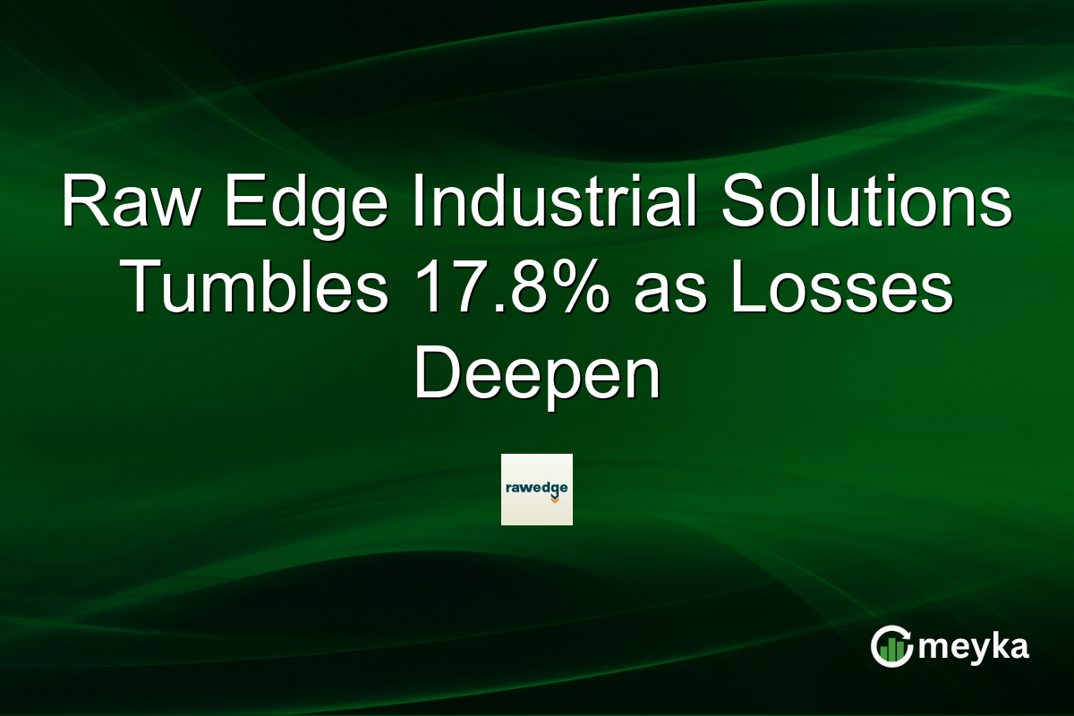 Raw Edge Industrial Solutions Tumbles 17.8% as Losses Deepen