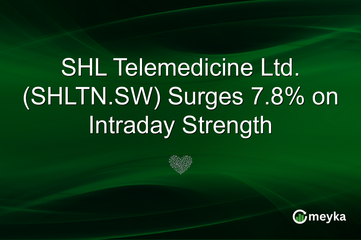 SHL Telemedicine Ltd. (SHLTN.SW) Surges 7.8% on Intraday Strength