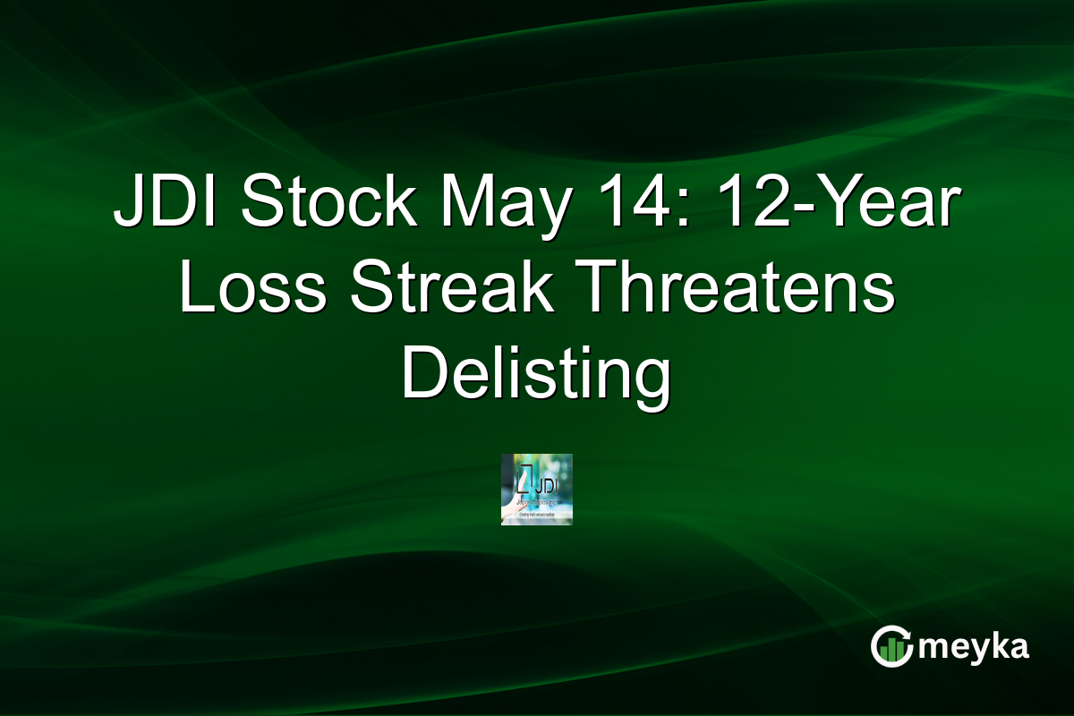 JDI Stock May 14: 12-Year Loss Streak Threatens Delisting