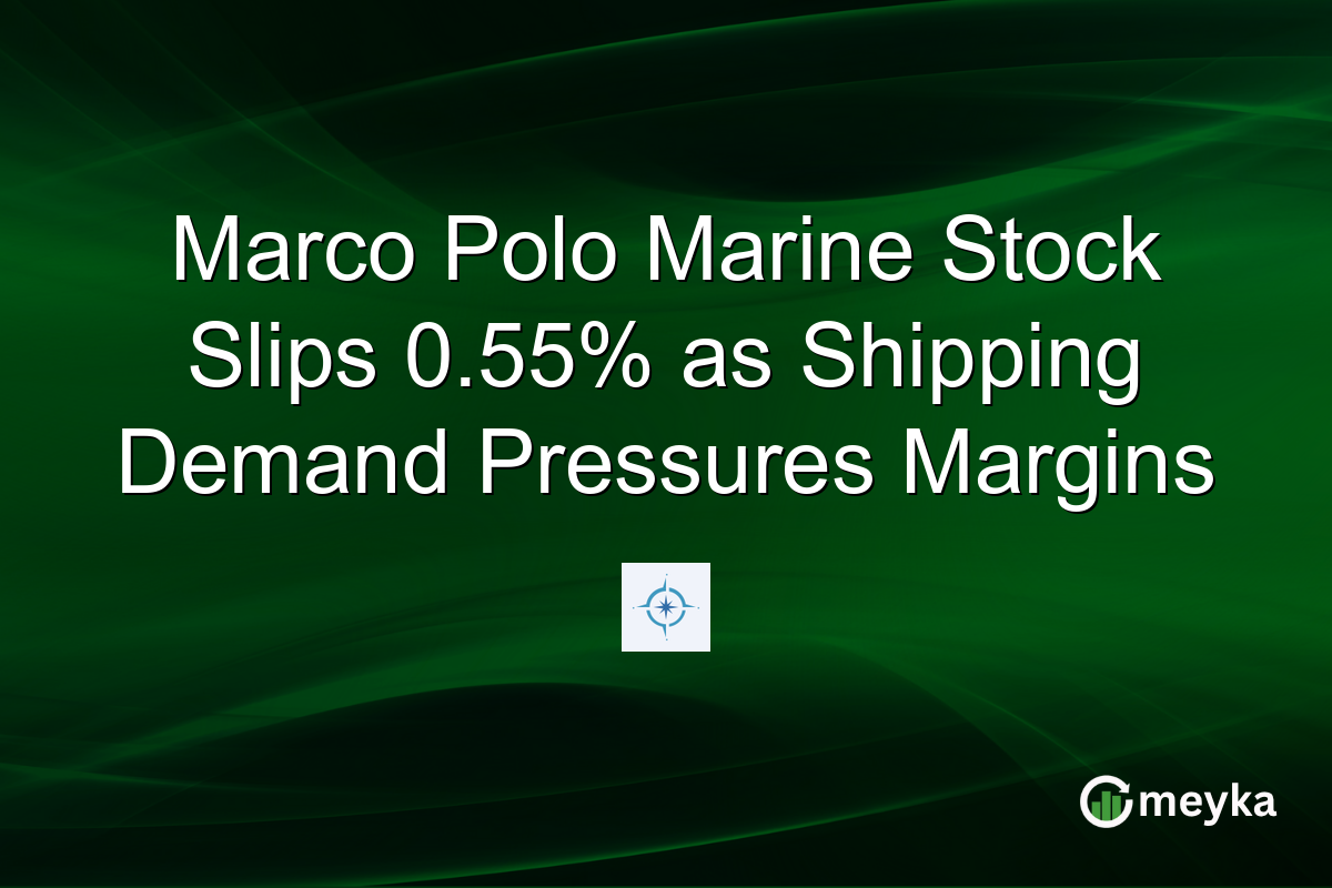 Marco Polo Marine Stock Slips 0.55% as Shipping Demand Pressures Margins