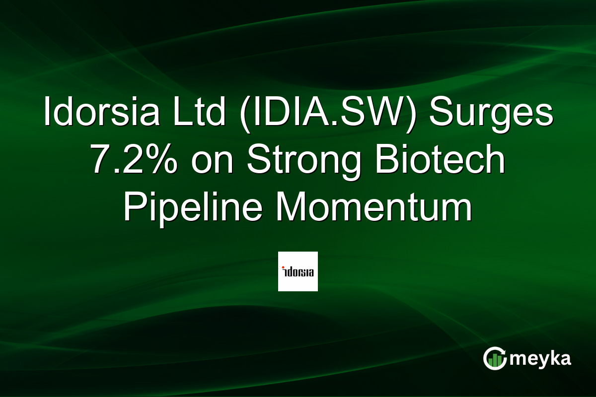 Idorsia Ltd (IDIA.SW) Surges 7.2% on Strong Biotech Pipeline Momentum