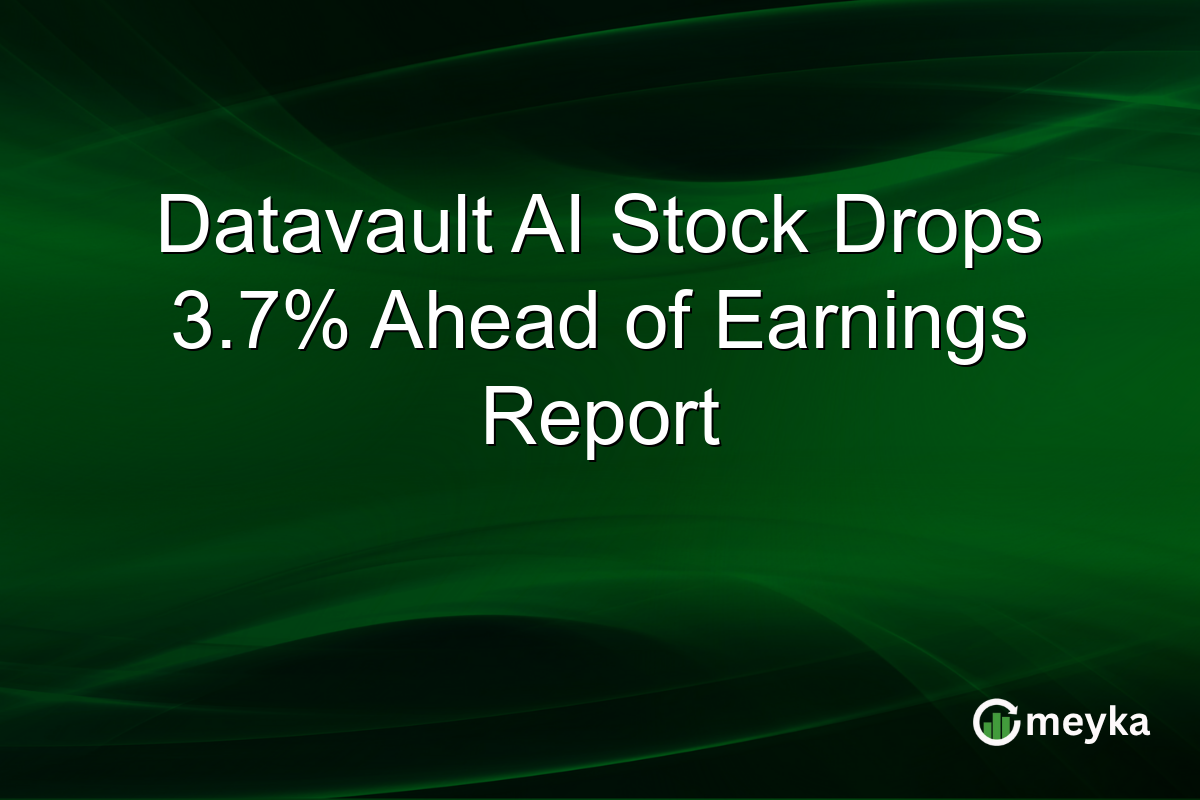 Datavault AI Stock Drops 3.7% Ahead of Earnings Report