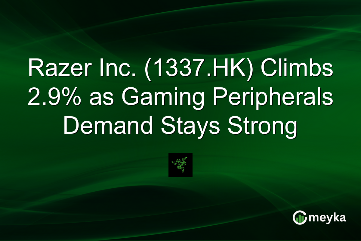 Razer Inc. (1337.HK) Climbs 2.9% as Gaming Peripherals Demand Stays Strong