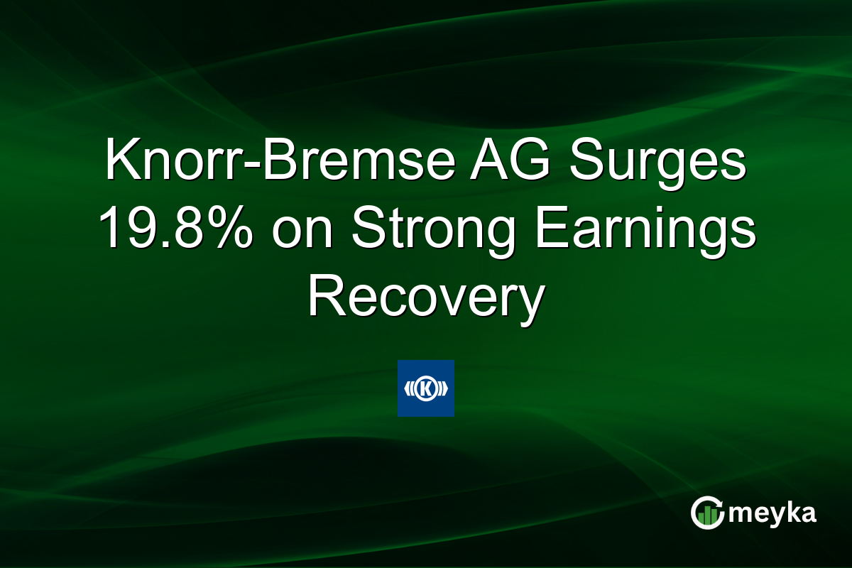 Knorr-Bremse AG Surges 19.8% on Strong Earnings Recovery