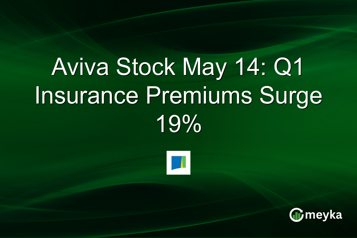 Aviva Stock May 14: Q1 Insurance Premiums Surge 19%