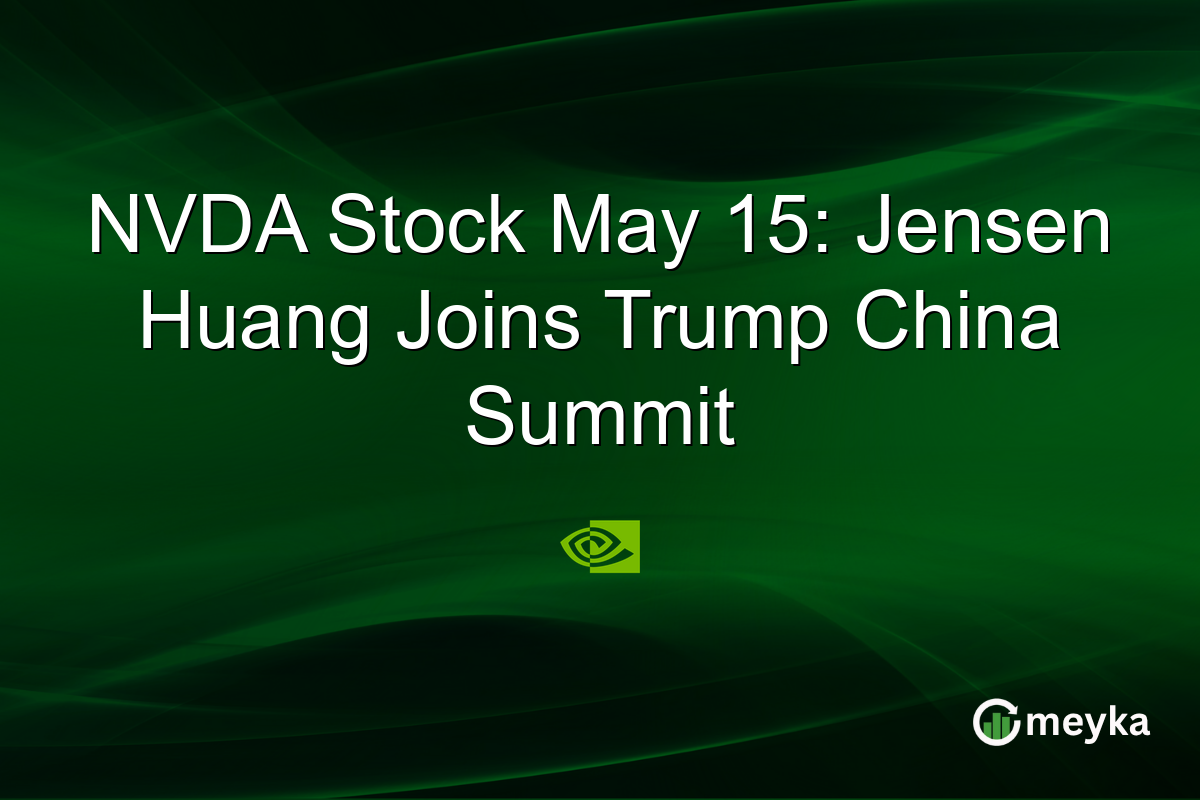 NVDA Stock May 15: Jensen Huang Joins Trump China Summit