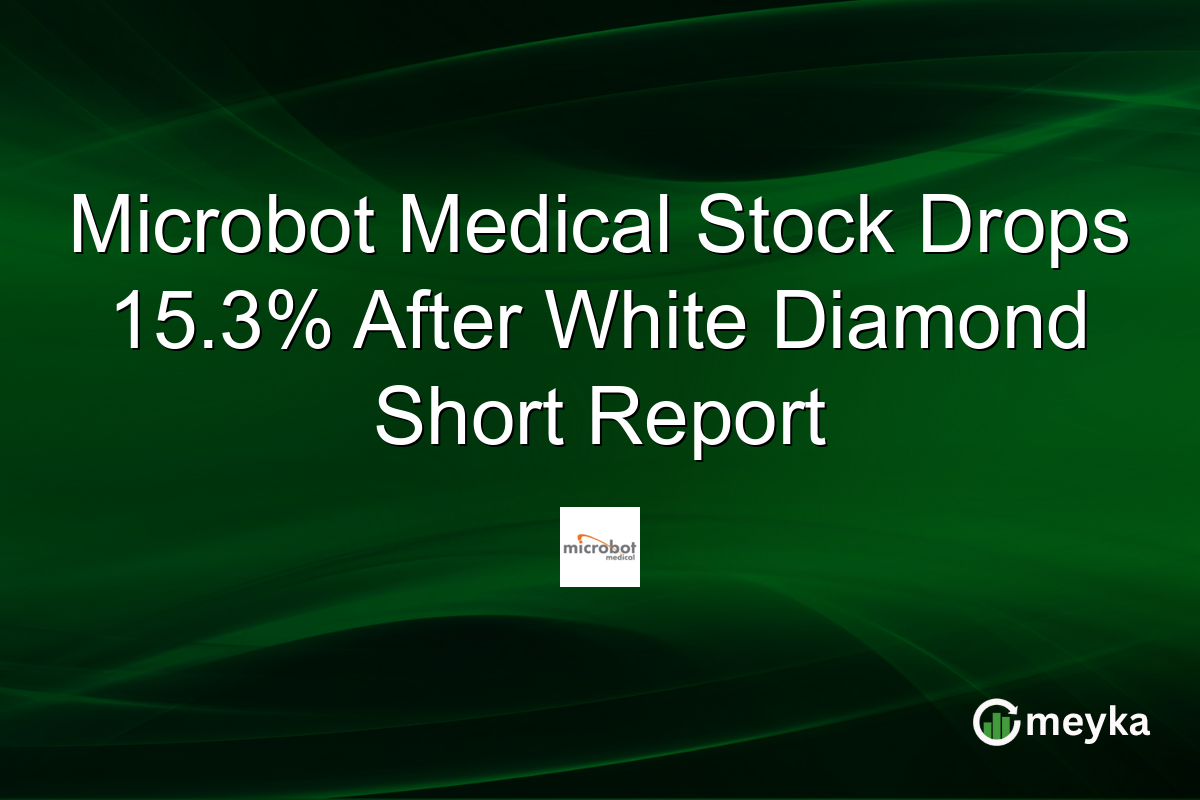Microbot Medical Stock Drops 15.3% After White Diamond Short Report