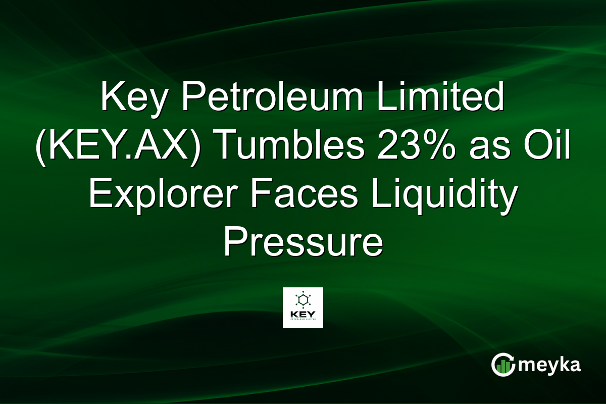 Key Petroleum Limited (KEY.AX) Tumbles 23% as Oil Explorer Faces Liquidity Pressure