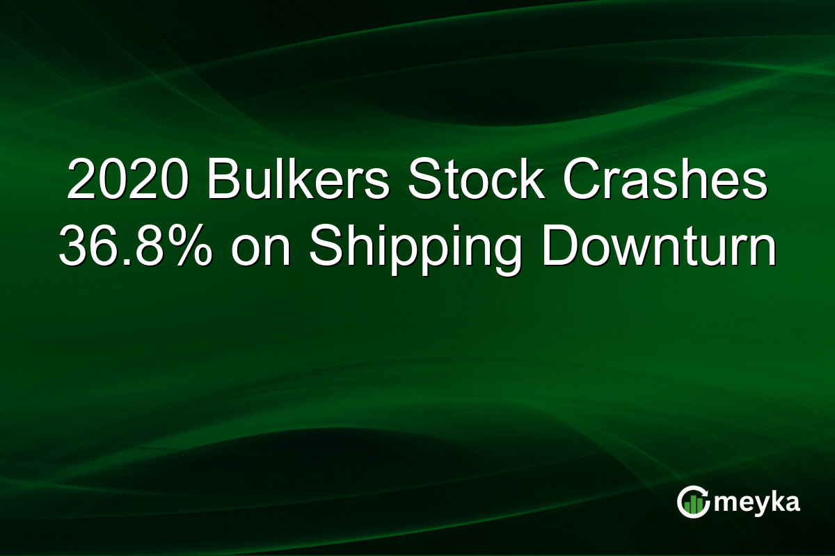 2020 Bulkers Stock Crashes 36.8% on Shipping Downturn