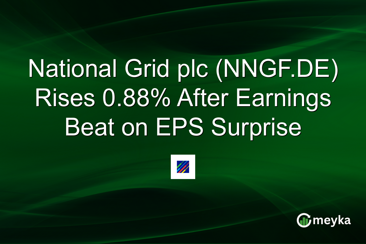 National Grid plc (NNGF.DE) Rises 0.88% After Earnings Beat on EPS Surprise