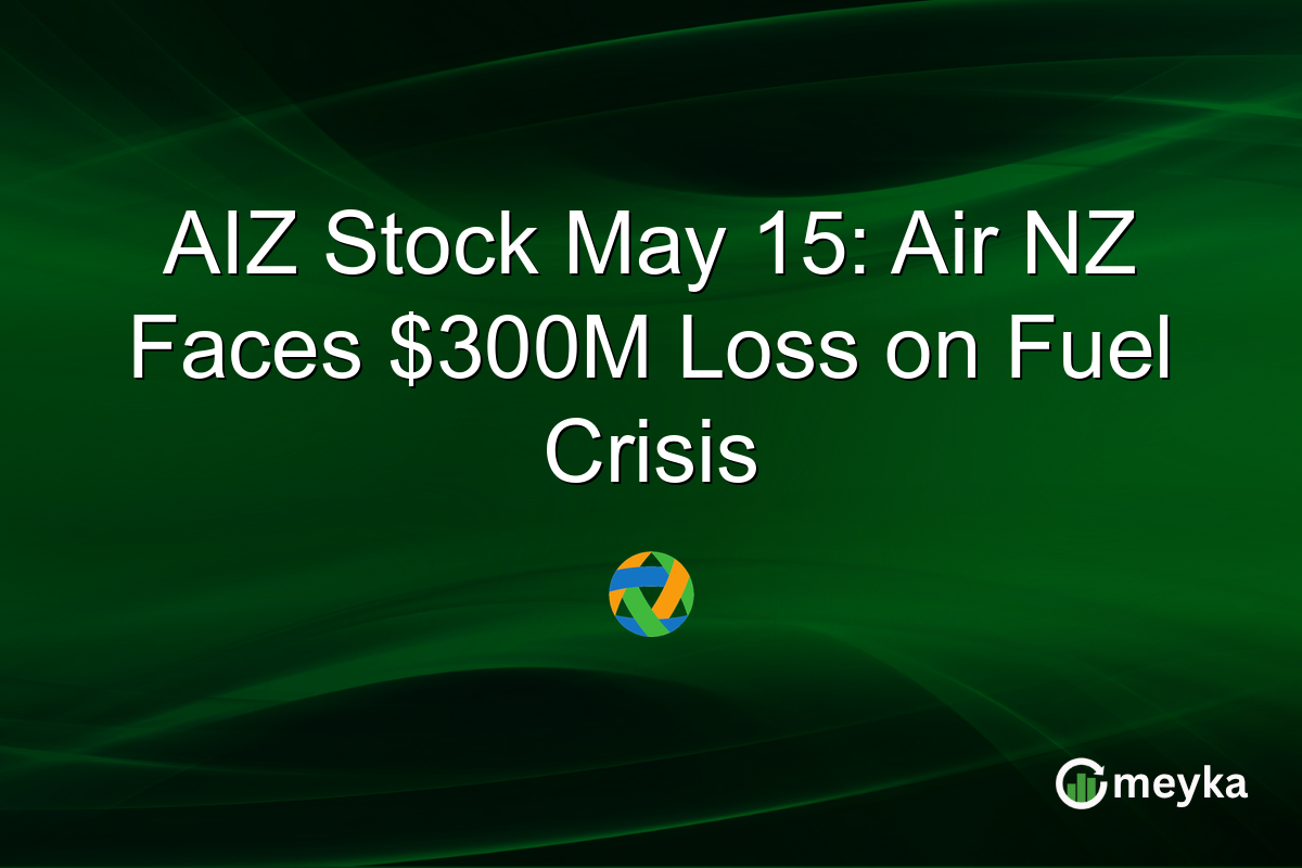 AIZ Stock May 15: Air NZ Faces $300M Loss on Fuel Crisis