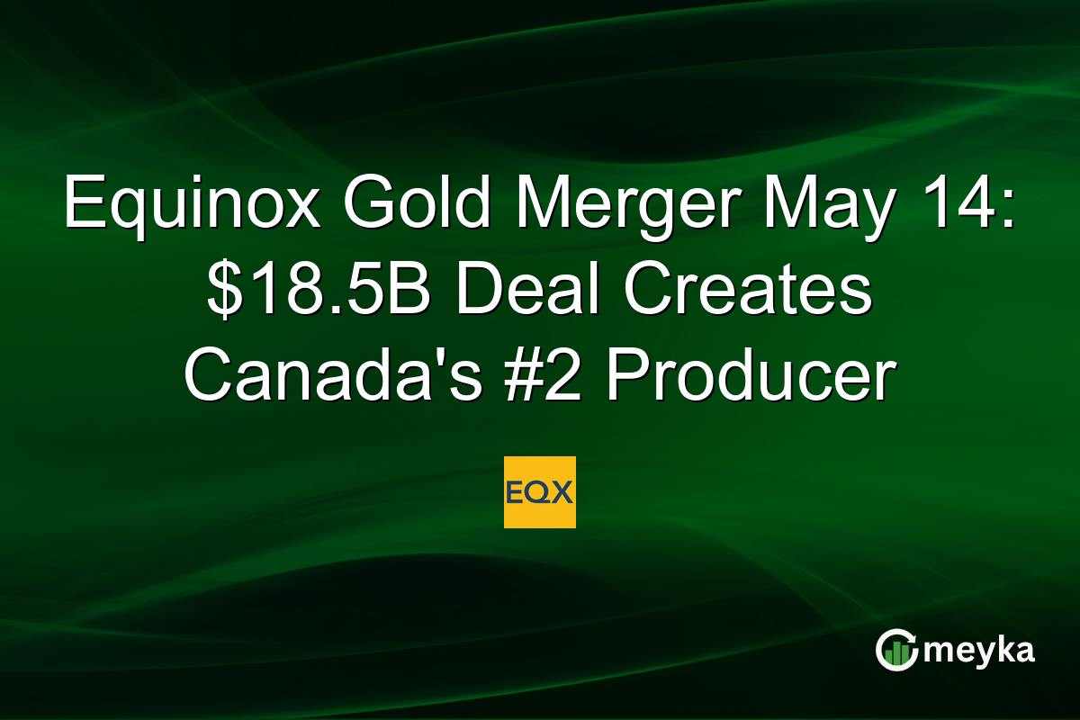 Equinox Gold Merger May 14: $18.5B Deal Creates Canada’s #2 Producer