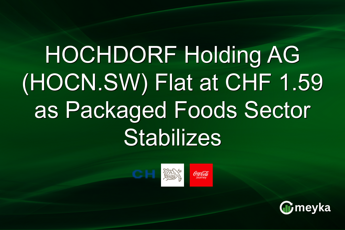HOCHDORF Holding AG (HOCN.SW) Flat at CHF 1.59 as Packaged Foods Sector Stabilizes