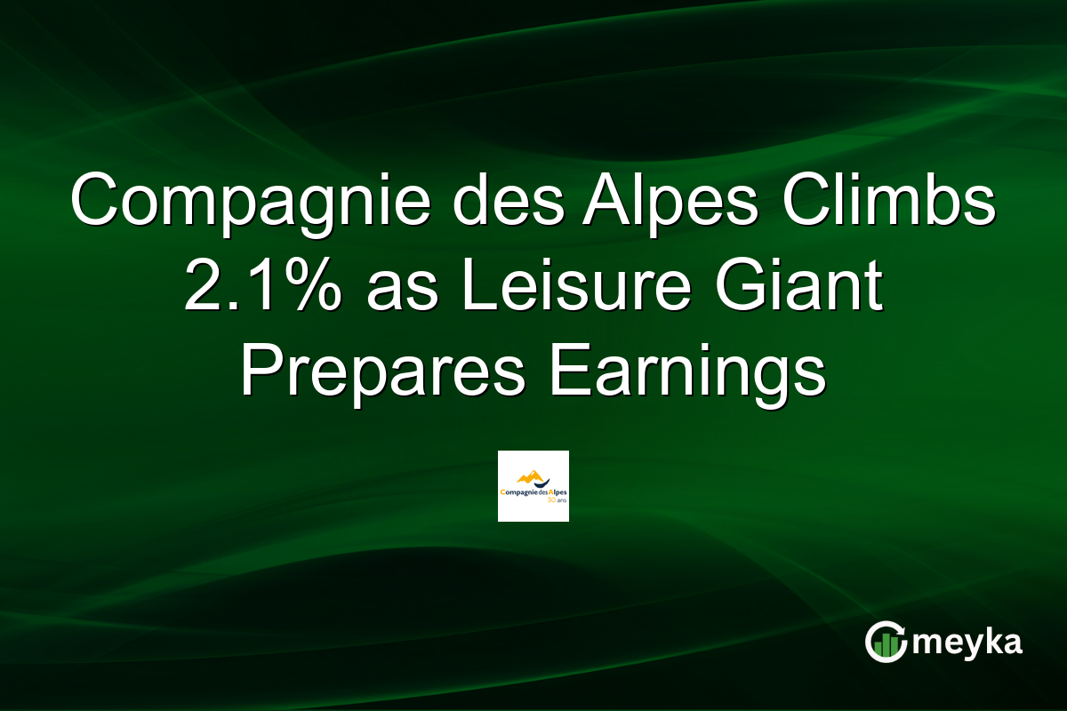 Compagnie des Alpes Climbs 2.1% as Leisure Giant Prepares Earnings