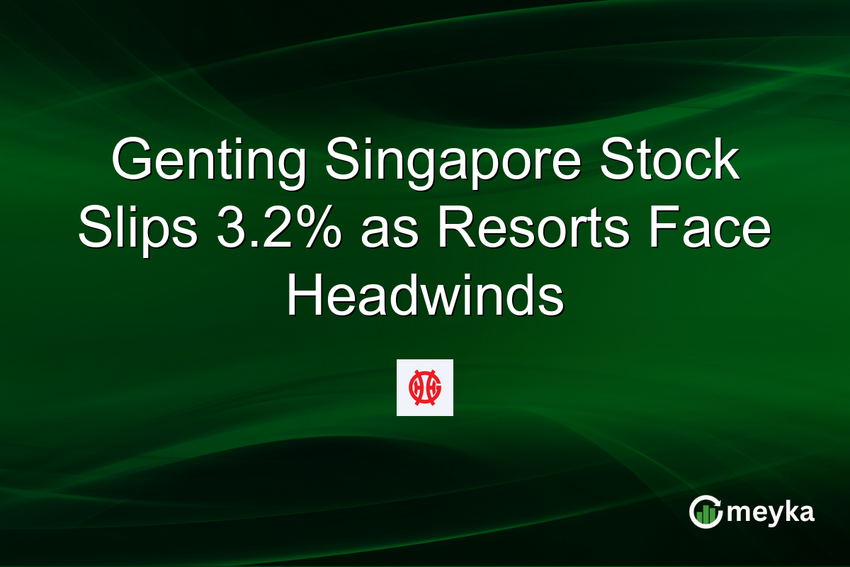Genting Singapore Stock Slips 3.2% as Resorts Face Headwinds