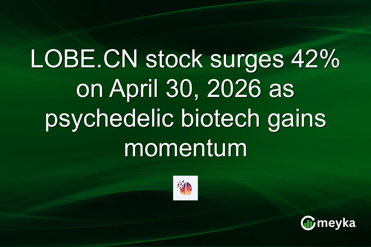 LOBE.CN stock surges 42% on April 30, 2026 as psychedelic biotech gains momentum