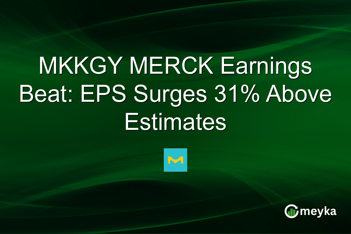 MKKGY MERCK Earnings Beat: EPS Surges 31% Above Estimates