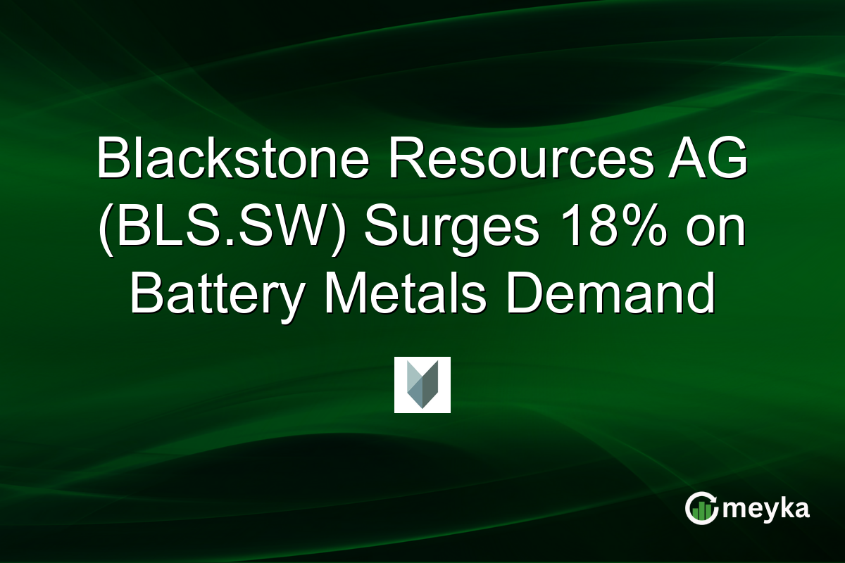 Blackstone Resources AG (BLS.SW) Surges 18% on Battery Metals Demand