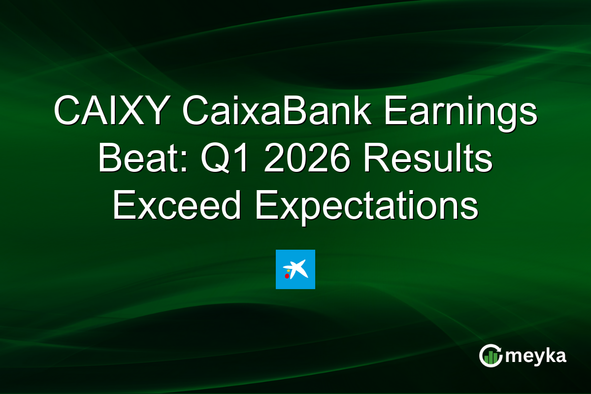 CAIXY CaixaBank Earnings Beat: Q1 2026 Results Exceed Expectations