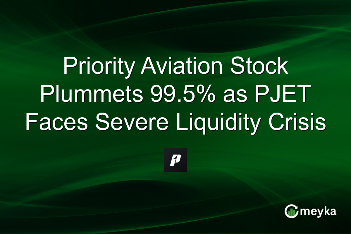 Priority Aviation Stock Plummets 99.5% as PJET Faces Severe Liquidity Crisis