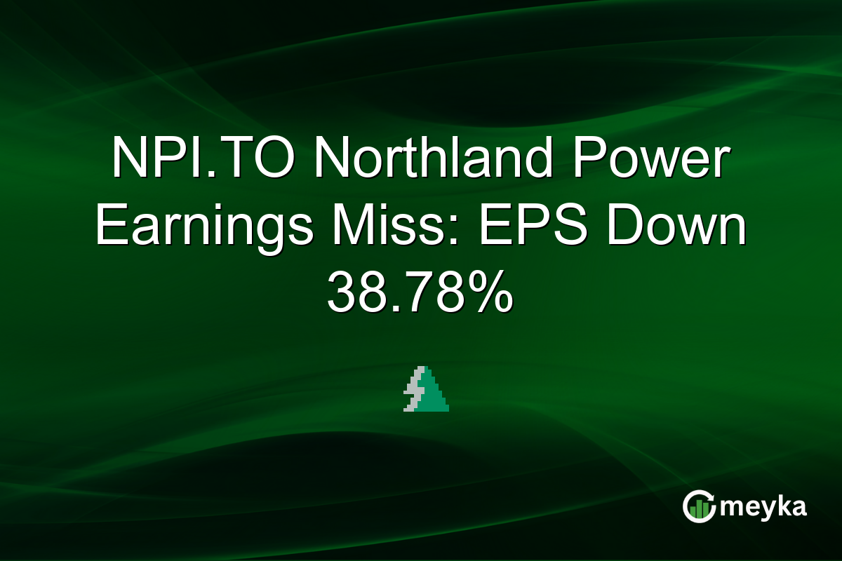 NPI.TO Northland Power Earnings Miss: EPS Down 38.78%