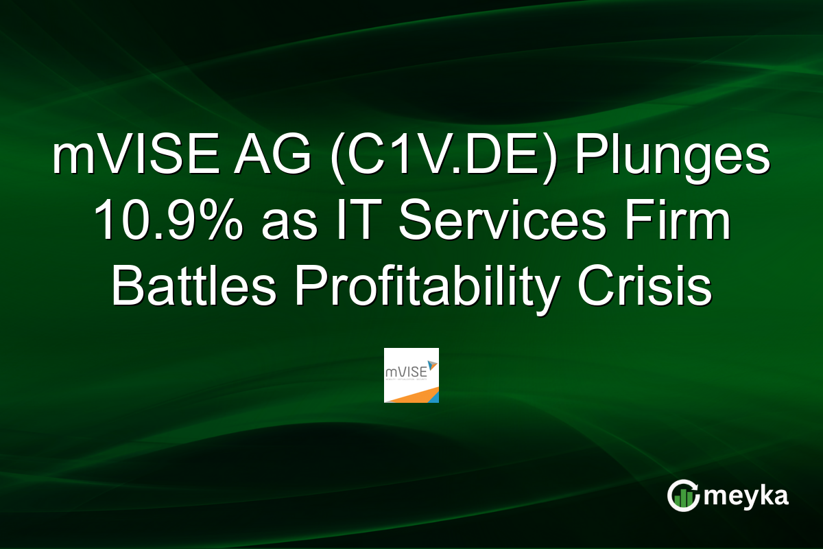 mVISE AG (C1V.DE) Plunges 10.9% as IT Services Firm Battles Profitability Crisis