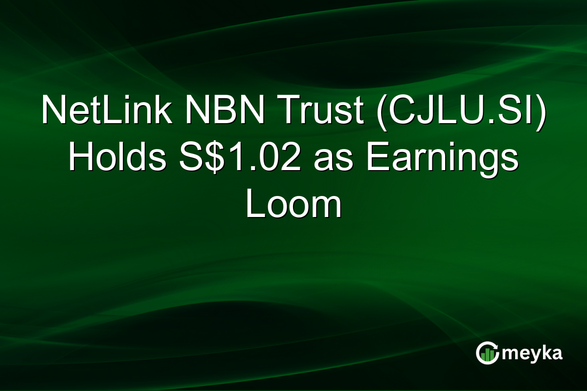 NetLink NBN Trust (CJLU.SI) Holds S$1.02 as Earnings Loom
