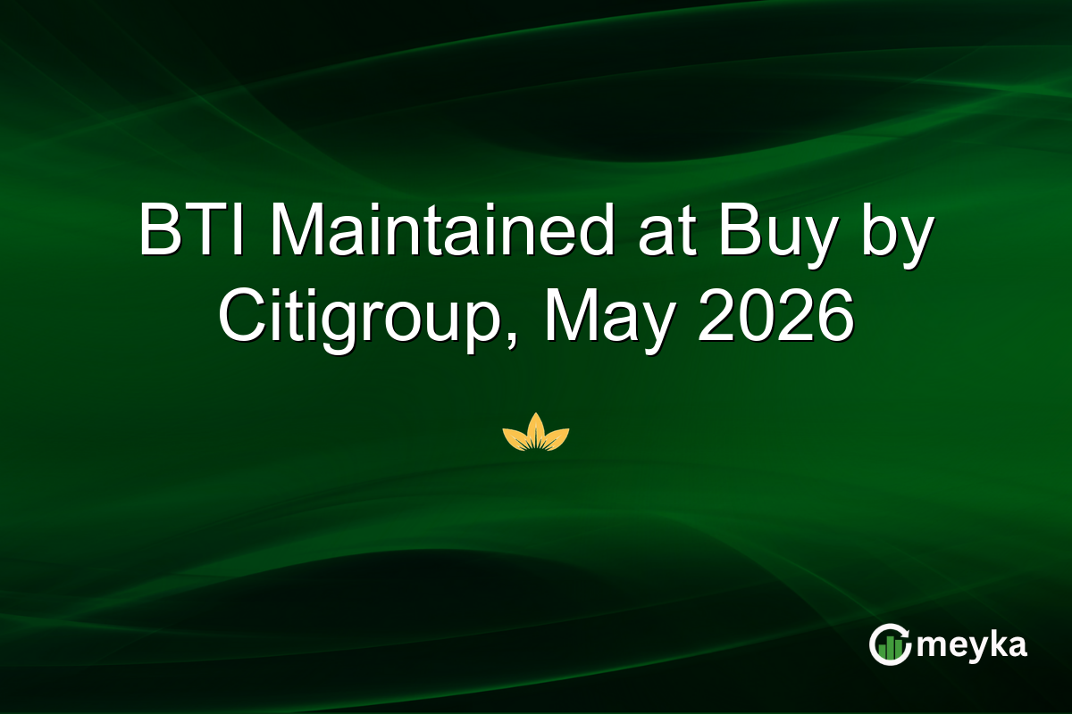 BTI Maintained at Buy by Citigroup, May 2026
