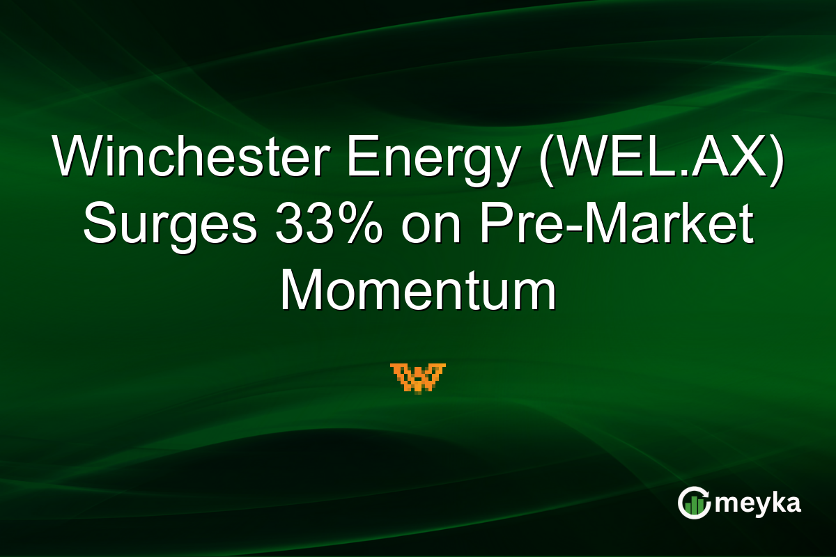 Winchester Energy (WEL.AX) Surges 33% on Pre-Market Momentum