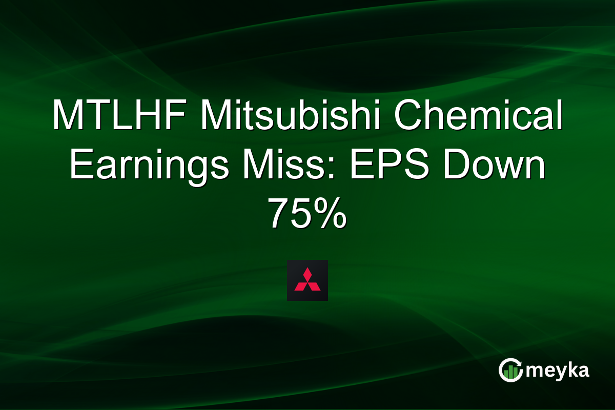 MTLHF Mitsubishi Chemical Earnings Miss: EPS Down 75%