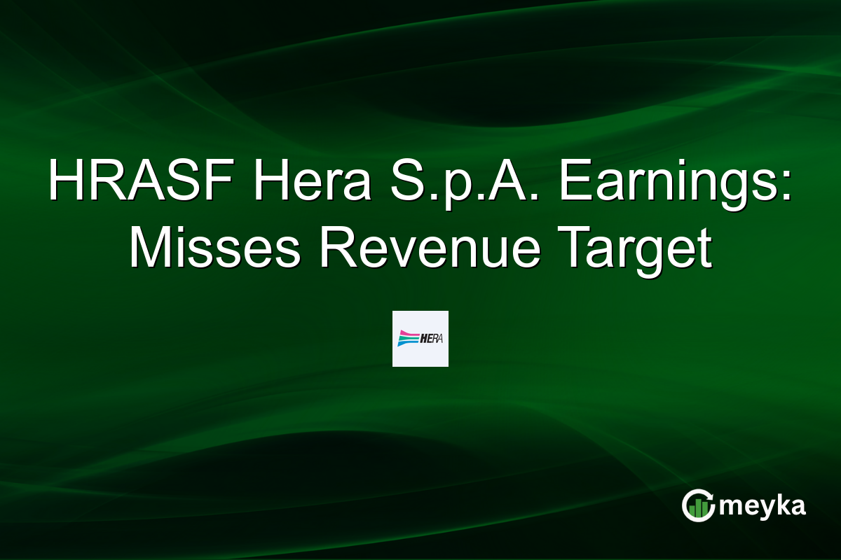 HRASF Hera S.p.A. Earnings: Misses Revenue Target